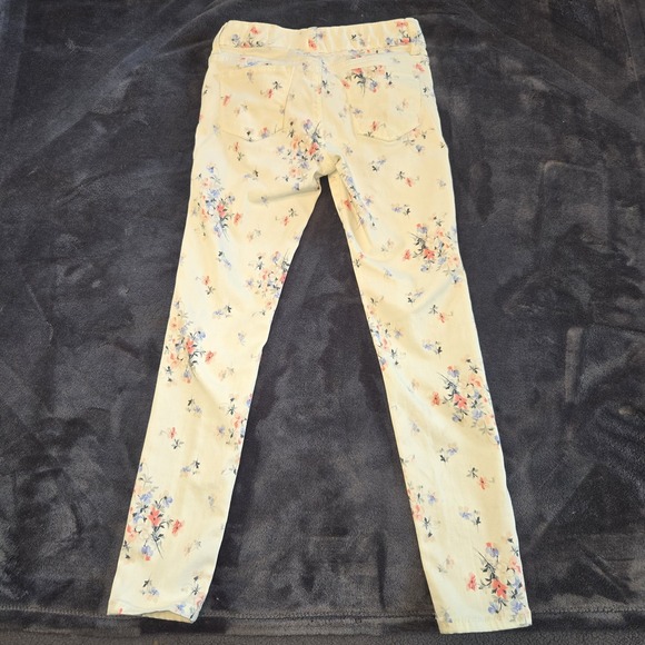 GapKids‎ White Floral Girls Super Skinny Jeans Size 7 Regular - Picture 10 of 11